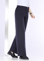 Modische Hose in bequemer Weite MARINE-GRAU