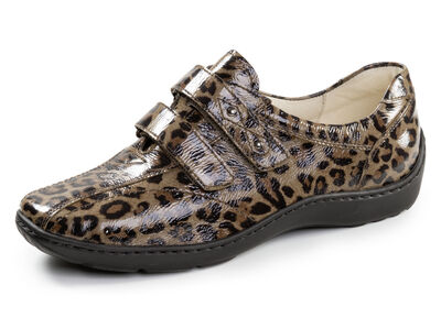 Waldläufer, bequeme Damen-Slipper, Weite H, mit herausnehmbarem Fussbett 