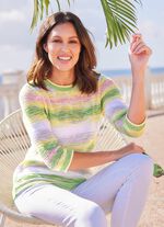 Pullover mit dekorativen Farbverl&auml;ufen 