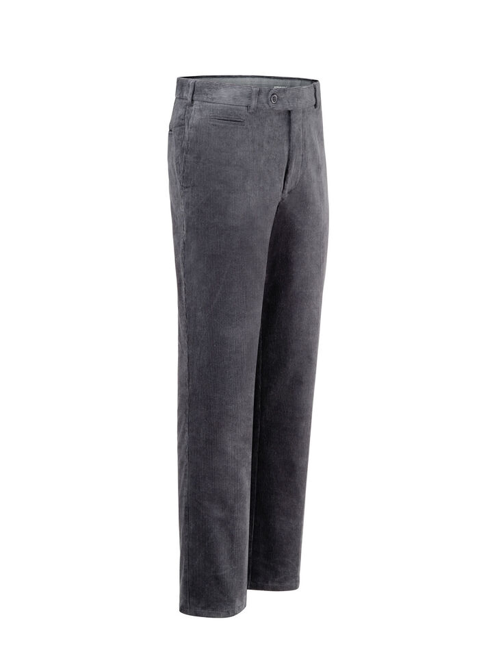 Cordhose mit Dehnbund in 3 Farben GRAFIT