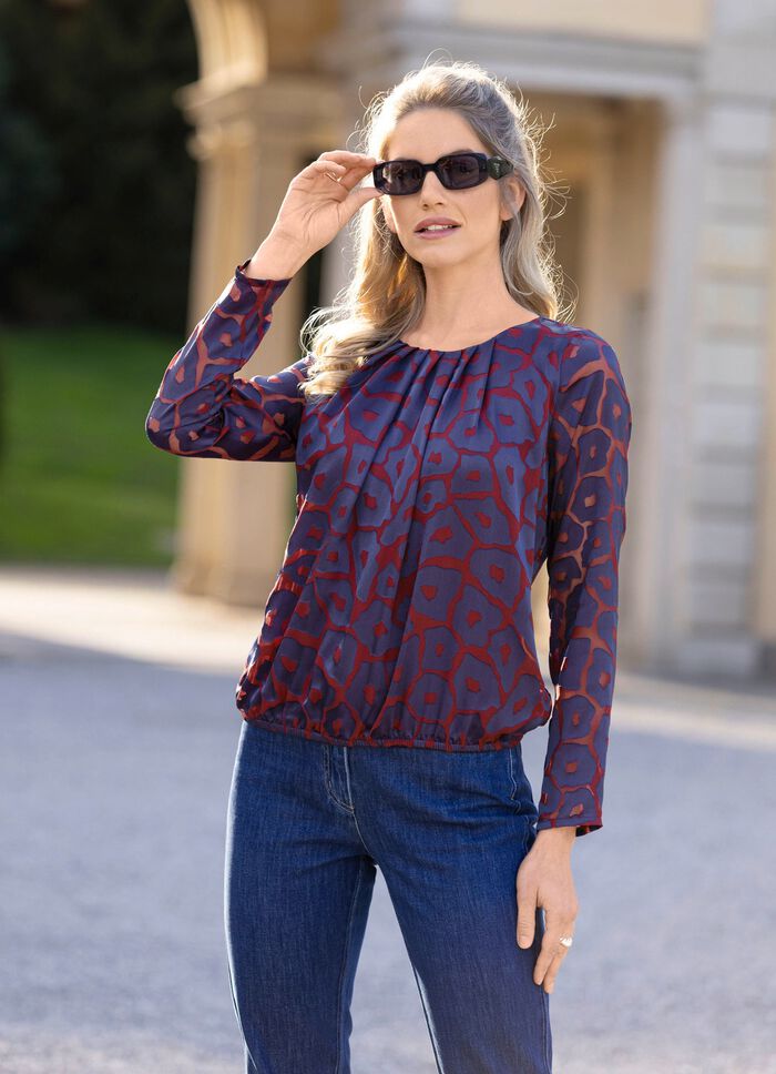 Tunika mit charmanter Faltenlegung 