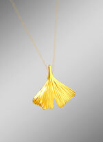 Anhänger mit Ginkgoblatt 
