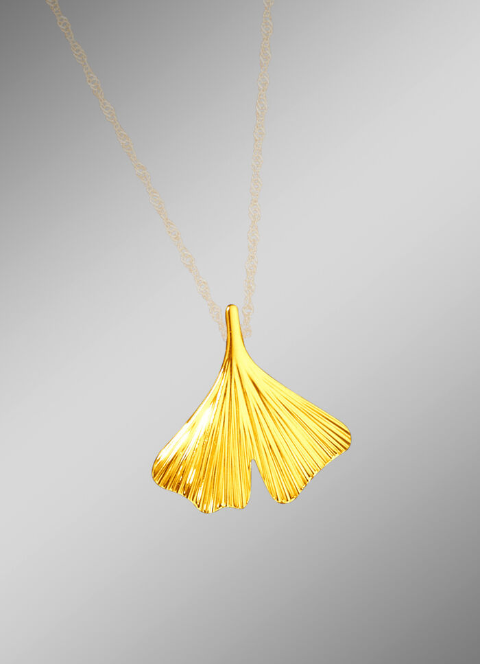 Anhänger mit Ginkgoblatt 