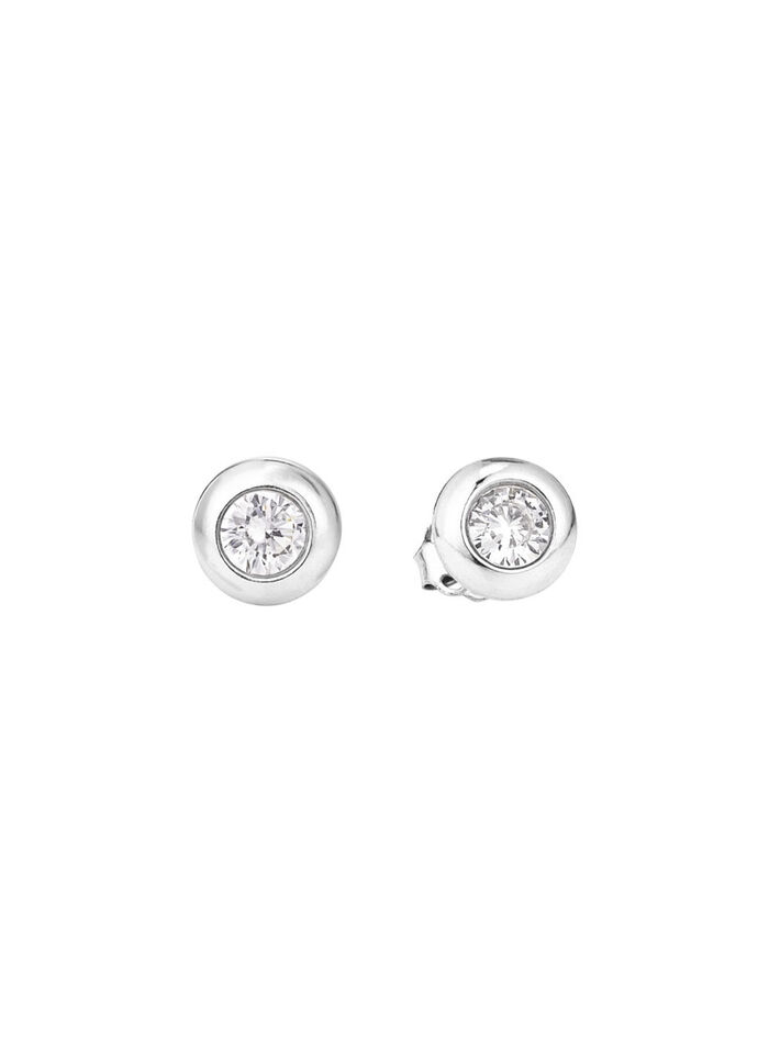 Elegante Ohrstecker mit synth. Zirkonia 