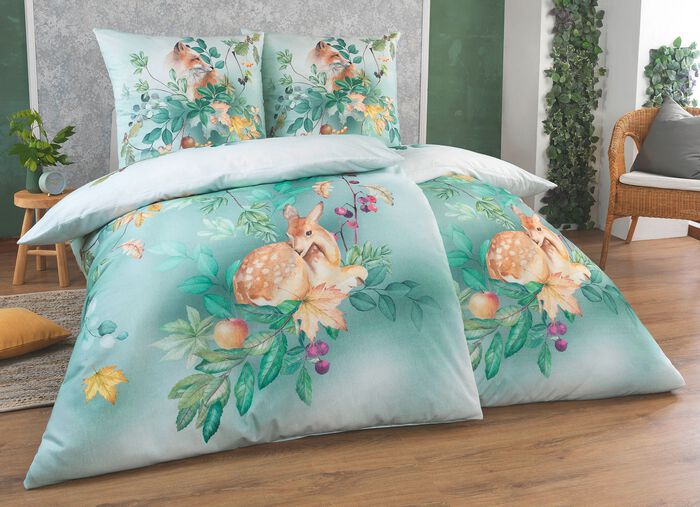 Digitalbedruckte Bettw&auml;sche-Garnitur von Estella 