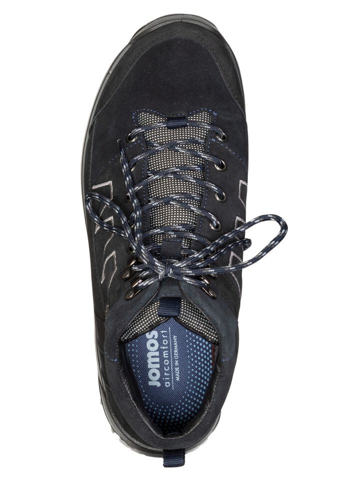 Atmungsaktive Herren-Boots, Weite K, mit herausnehmbarem Fussbett SCHWARZ-NACHTBLAU