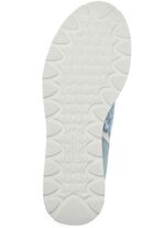 Waldl&auml;ufer, bequeme Damen-Schn&uuml;rschuhe, Weite H, mit herausnehmbarem Fussbett BLEU-MATTSILBER