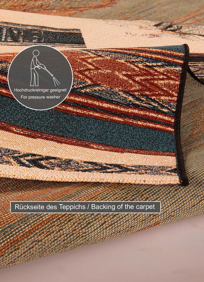 Br&uuml;cke und Teppich f&uuml;r den Innen- und Aussenbereich 