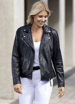 Lederkurzjacke von «Caminari» 