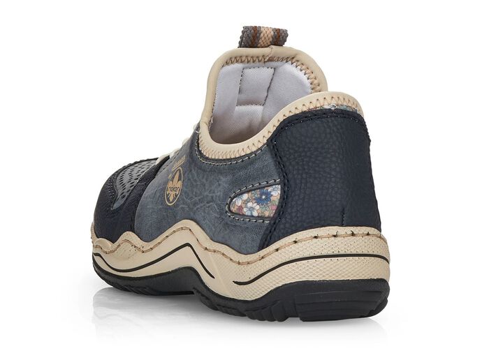 Rieker, sportliche Damen-Sneaker, mit herausnehmbarem Fussbett JEANS-BEIGE