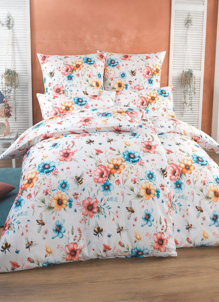 Beidseitig bedruckte Bettwäsche-Garnitur von Biberna 