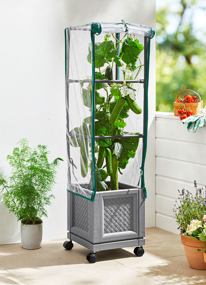 XXL-Pflanzturm mit Rollen 