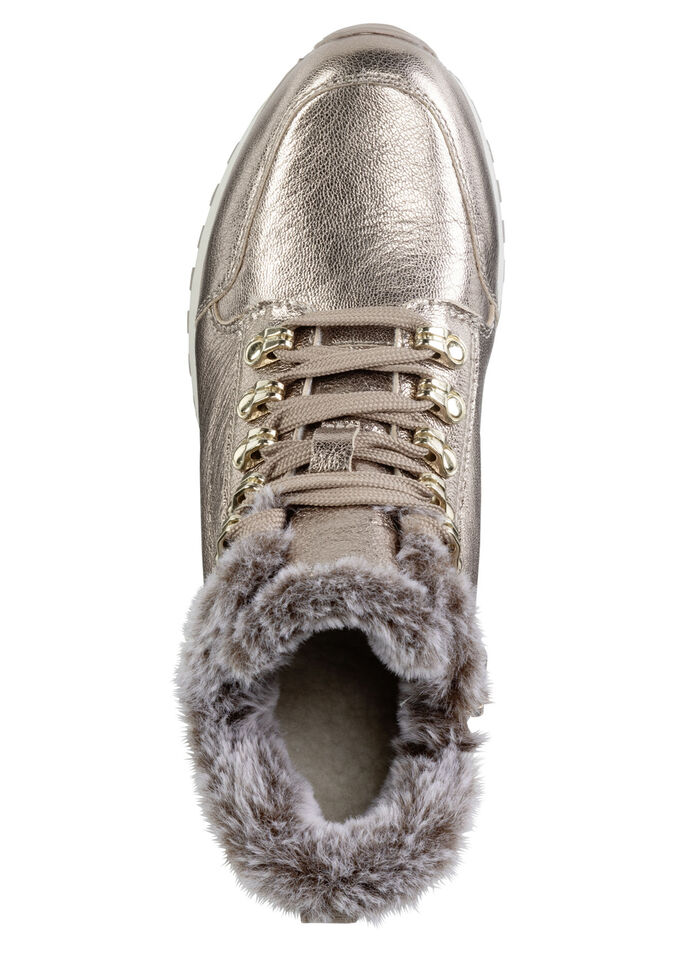 ELENA EDEN, gefütterte Damen-Boots, Winterschuhe, Weite G, mit herausnehmbarem Fussbett GOLDBRONZE