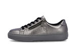 Rieker, modische Damen-Sneaker, mit Reissverschluss ALTSILBER