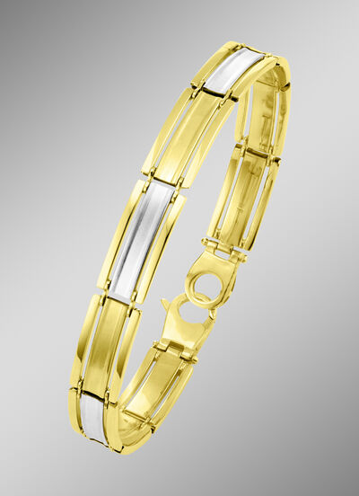 Armband in Bicolor mit Karabinerverschluss 