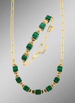 Eleganz trifft auf Moderne – Garnitur mit synth. Malachit 