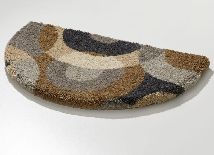 Barfussweiche Badgarnitur von Grund BRAUN-TAUPE