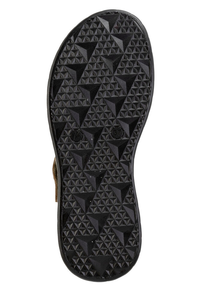 Gemini Sandale mit Metallschmuck SCHWARZ-COGNAC