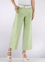 Culotte mit modisch weitem Bein  GRÜN