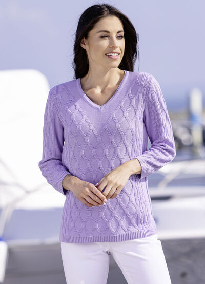 Pullover mit Strukturdessin 