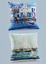 Kissenh&uuml;llen mit den bildh&uuml;bschen maritimen Dessins 