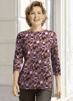 Shirt mit farbbrilliantem Allover-Druck