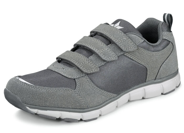 Sportliche Herren-Slipper, mit herausnehmbarem Fussbett GRAU