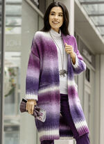 Strickmantel aus flauschigem Effektgarn 