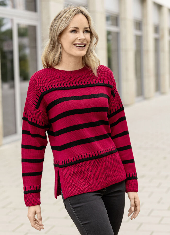 Pullover mit Ringeln 