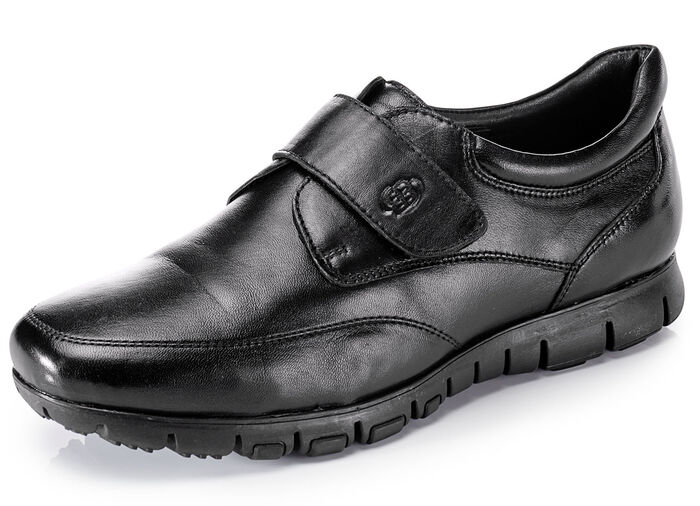 Leichte Herren-Slipper, mit herausnehmbarem Fussbett SCHWARZ