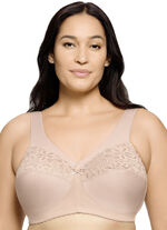 Glamorise Stütz-BH mit Stickereispitze BEIGE