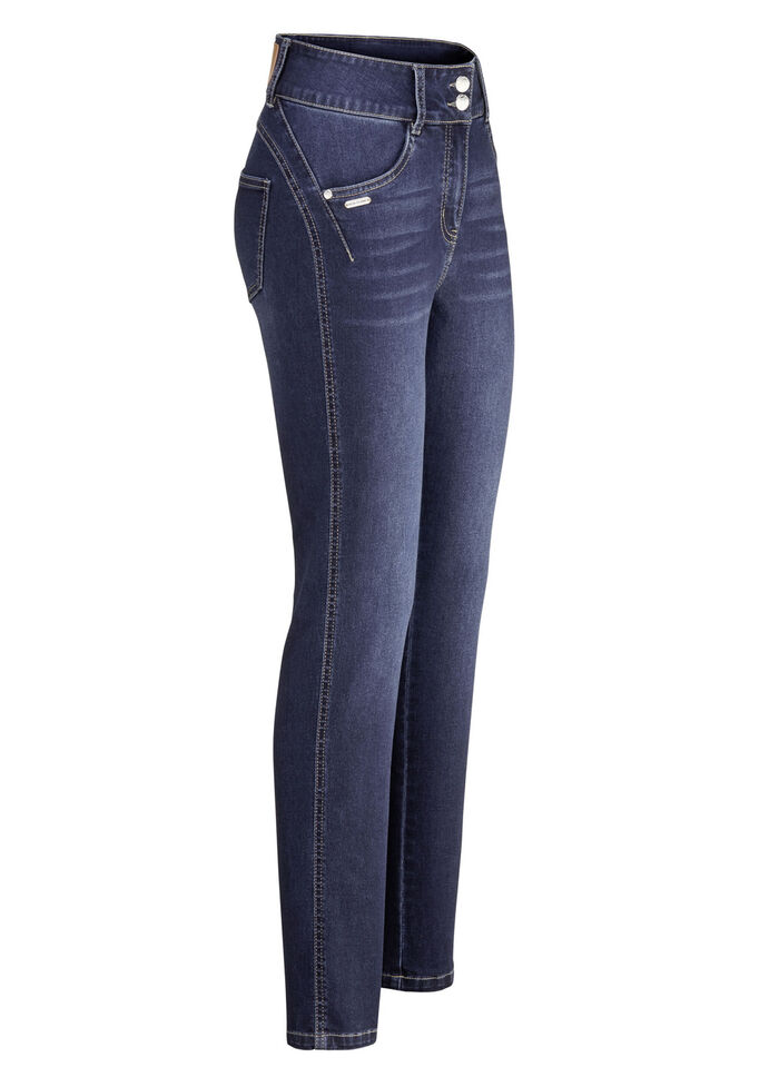 Shaping-Jeans in 4-Pocket-Form DUNKELBLAU