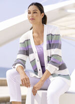 Strickjacke in Perlfang 