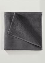 Waffelpiqu&eacute;-Frottier-Serie aus Baumwolle ANTHRAZIT