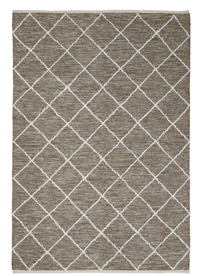 Moderne Brücken und Teppiche aus 100% Baumwolle BRAUN