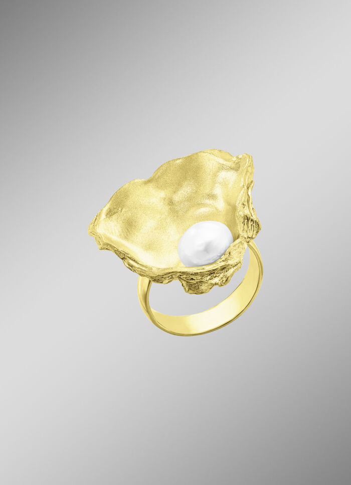 Damenring mit Süsswasser-Zuchtperle 