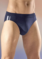 Schiesser Dreierpack Slips mit Kontraststreifen 1X MARINE, 1X GRAU MELIERT, 1X SCHWARZ