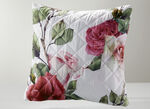 Tagesdecke und Kissenbezüge mit Rosen- Motiven BUNT