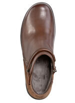 ELENA EDEN, atmungsaktive Damen-Boots, Weite H, mit herausnehmbarem Fussbett COGNAC