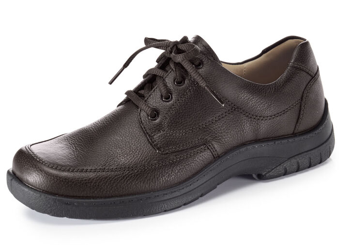 GINO GALANTE, klassische Herren-Schnürschuhe, mit herausnehmbarem Fussbett MOKKA