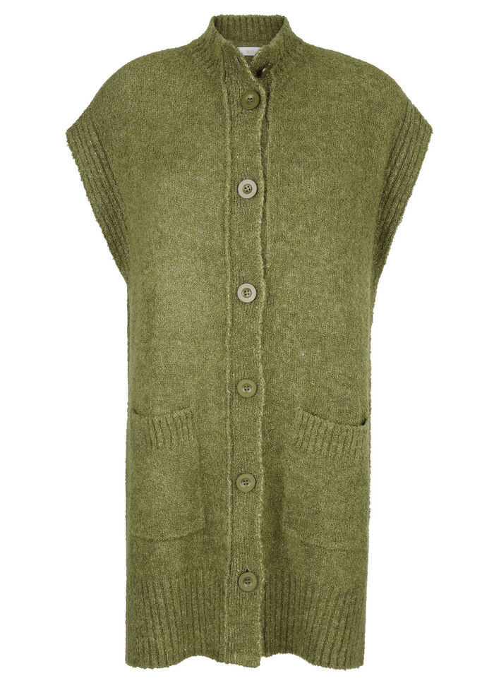 Gilet aus Bouclé-Melangegarn 
