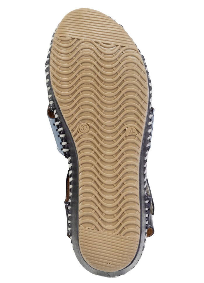 ELENA EDEN Sandalette aus weichem Nappaleder BLAU