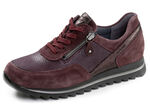 Waldläufer, bequeme Damen-Sneaker, Weite H, mit herausnehmbarem Fussbett BORDEAUX