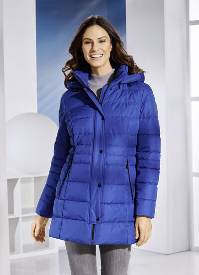 Funktionsjacke mit abnehmbarer Kapuze 
