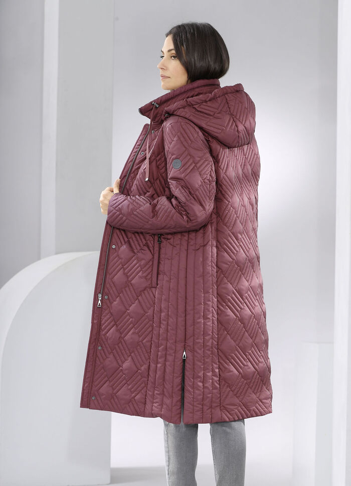 Mantel mit interessantem Stepp KASTANIE