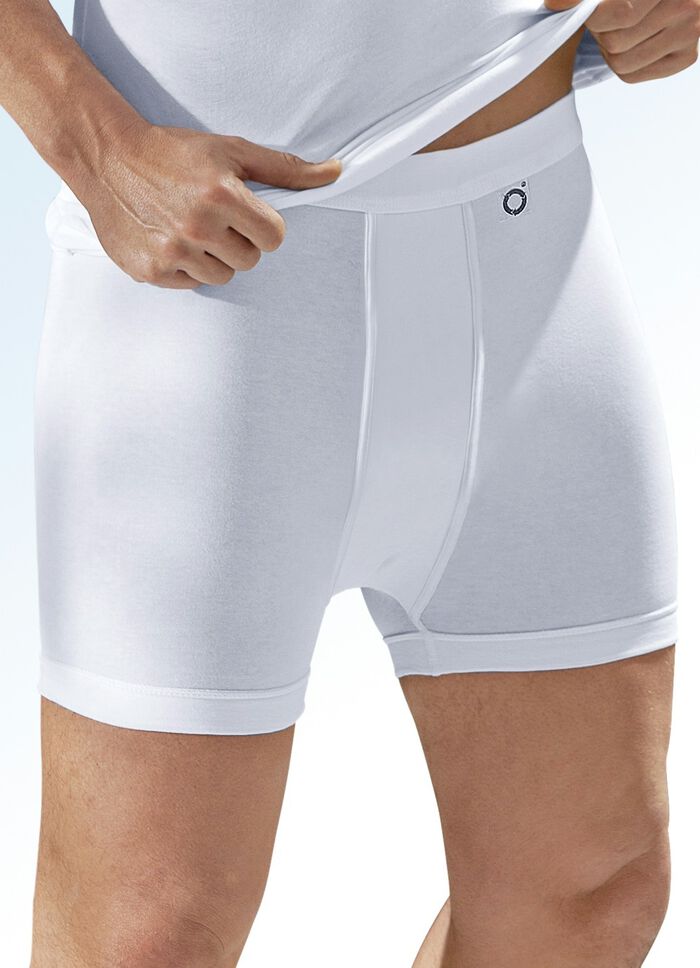 Pfeilring Dreierpack Unterhosen aus Feinjersey, weiss 