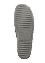 Textil-Pantoffel mit anatomisch geformtem Fussbett GRAU-SCHWARZ