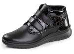ELENA EDEN, gefütterte Damen-Boots, Winterschuhe, Weite G, mit herausnehmbarem Fussbett SCHWARZ