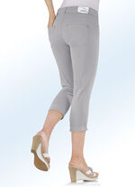 Magic-Capri-Jeans in 5-Pocket-Form HELLGRAU