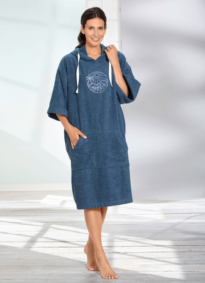 Poncho von Laurina RAUCHBLAU